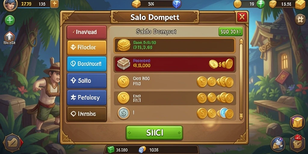 Screenshot menunjukkan variasi permainan yang menyenangkan.