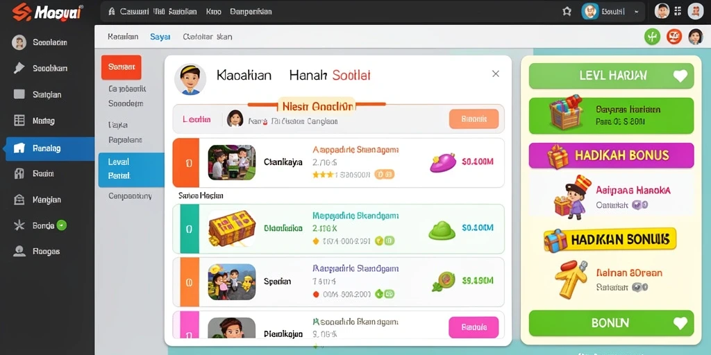 Antarmuka yang user-friendly dan menarik.