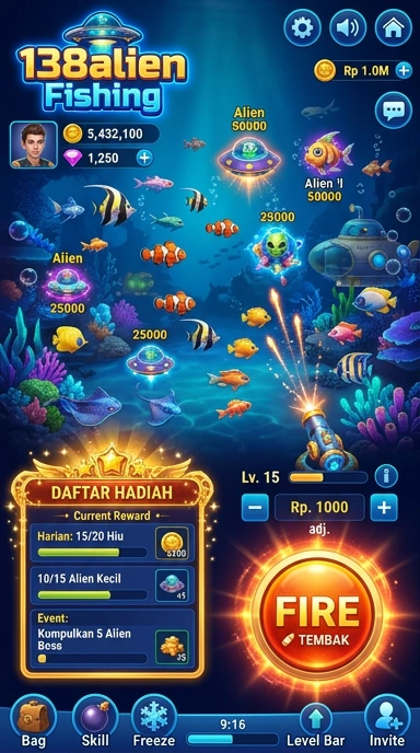 138alien — menu pengaturan